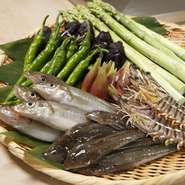 お客様好みのてんぷらを単品で自由にお召し上がりいただきます。