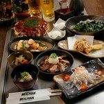 色々食べたい方も満足のラインナップ！お好み焼もついたじぞうオリジナルコース！