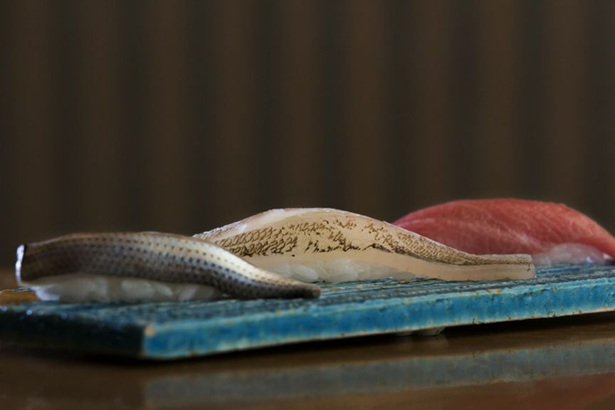 厳選のネタで熟練職人が握る、江戸前寿司