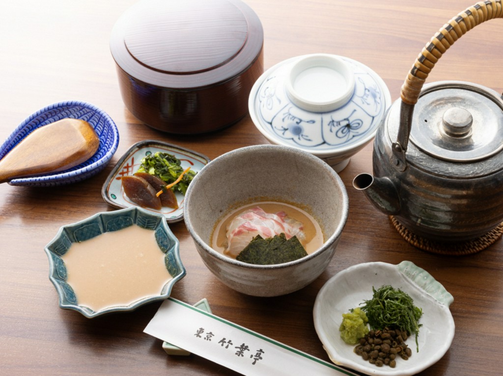 竹葉亭名物　鯛茶漬