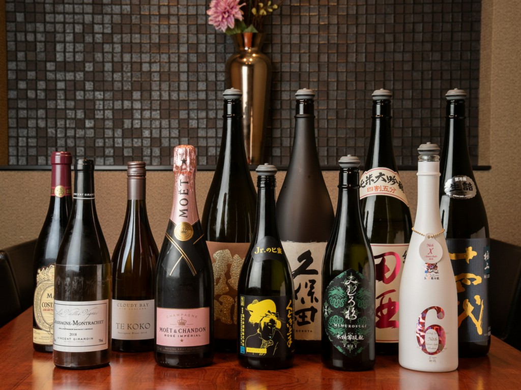 寿司もお酒も味わい尽くす、コース料理と見事なおもてなし