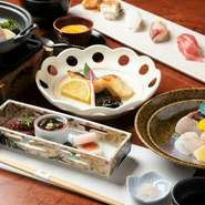 頑張り続ける自分へ、美味を味わう至福のひと時をプレゼントしてみませんか。カウンター席は一人でも過ごしやすく、四季のおいしさを求めた多くの人たちが自分だけの時間を楽しんでいます。