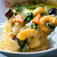 海鮮あんかけおこげ