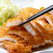 何もつけずにそのままで美味しい『名物イカ天』