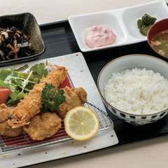 大海老フライ＆唐揚げ定食