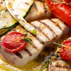 焦がしバターソースの風味が食欲をそそる『シイラのプロバンス』