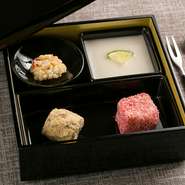 ・フランボワーズ薫る消えるココナッツ餅
・ごぼうの中国黒酢煮
・お焦げのクランキーチョ
・杏仁豆腐