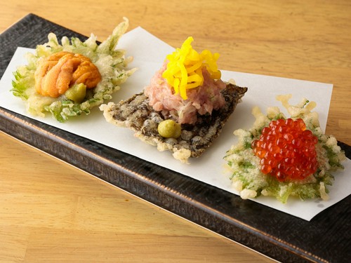 素材の味を楽しめる天ぷらは、さまざまな味をセレクトしてみて