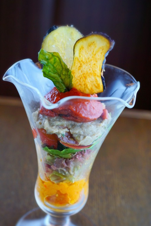 『トマト　茄子　パフェ』