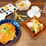 ☆ズワイガニのサラダ
☆ズワイガニの香草焼
☆ズワイガニのスパゲティ
☆パン
☆本日のデザート
☆コーヒーまたは紅茶