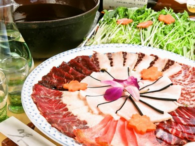すっぽん鍋や鯨のハリハリ鍋、天然猪肉特上ぼたん鍋で贅沢女子会