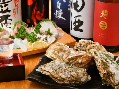 おいしい魚料理を引き立ててくれる、青森県の地酒がメイン