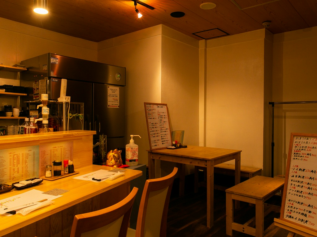 感染症対策も万全で安心感のある店内