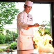 和会席と鉄板焼き飛騨牛ステーキのコース『海幸 山幸』