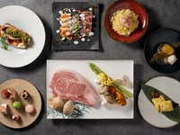 クリスマス期間限定でお届けする、鉄板焼きクリスマスディナーを乾杯酒付きでご用意しました。