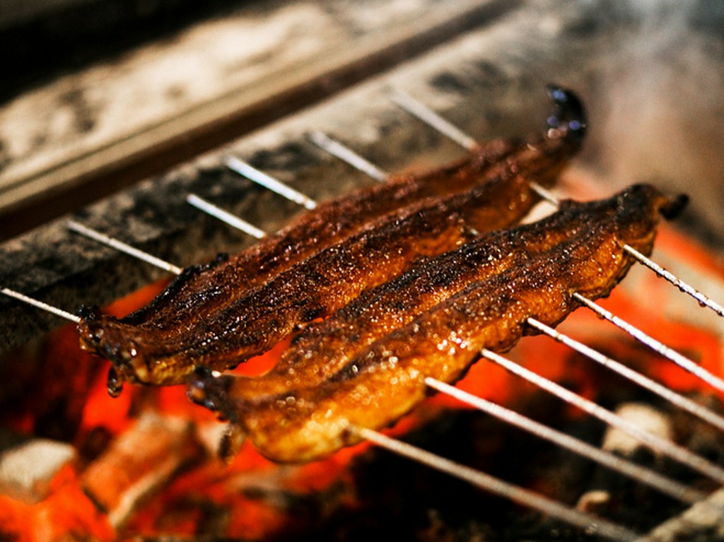 一本鰻に適した、一回り大きな鰻を使用。脂がのった目利きの品