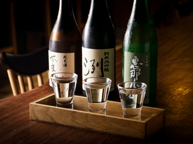 季節ごとに厳選される、鰻と相性の良い日本酒