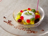 デートや記念日でのランチ、ちょっとしたお祝い事の
際にも人気のランチコース