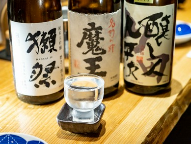もつ鍋と相性のいい日本酒が豊富なラインナップ