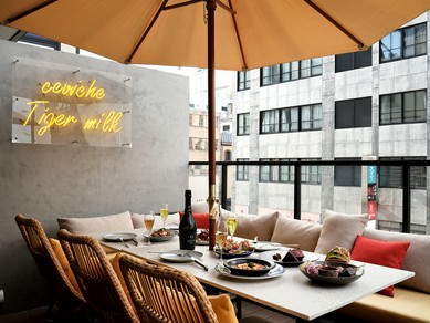 テラス席がある