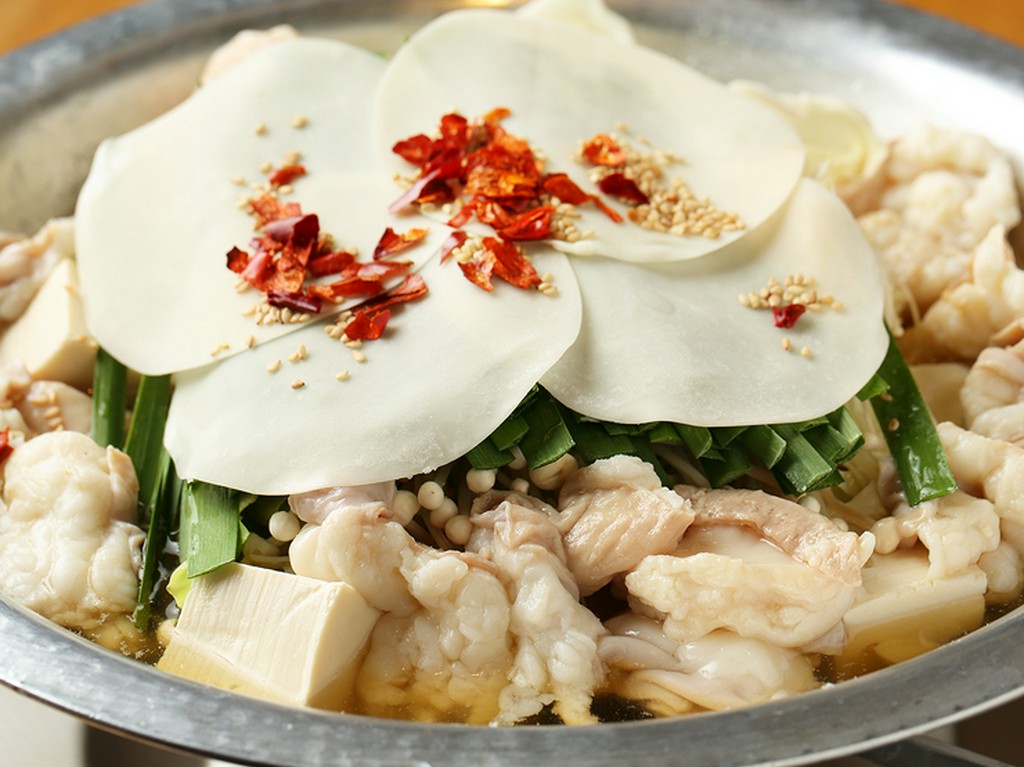 毎日使う分だけ仕入れる新鮮な国産牛もつを使用した『純国産　もつ鍋』