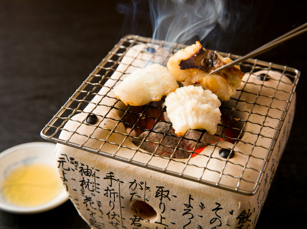 天然活〆極太穴子の白焼き