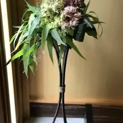 落ち着いたドライフラワーインテリア