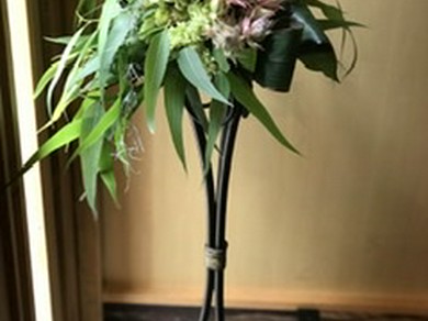 落ち着いたドライフラワーインテリア