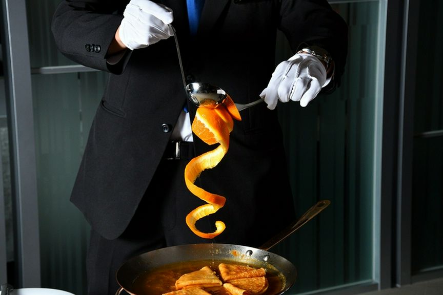 サービススタッフによるゲリドンサービスで更なる特別感を味わう