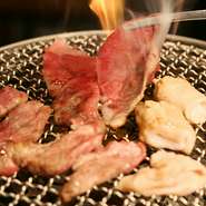 バラエティ豊かな焼肉ラインナップ。質の良さにこだわり、仕入れ