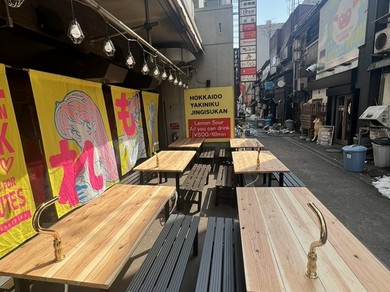 テラス席がある