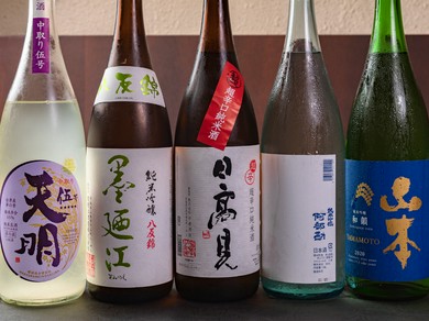 料理と一緒に味わい、至福の時間をもたらす厳選日本酒