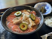 ブラックペッパーとトマトの相性抜群。蕎麦本来の美味しさを塩仕立てで仕上げました。