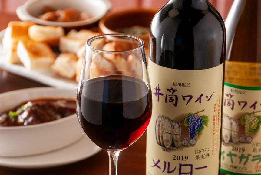 酸化防止剤無添加ワイン メルロ―・赤・Bottle