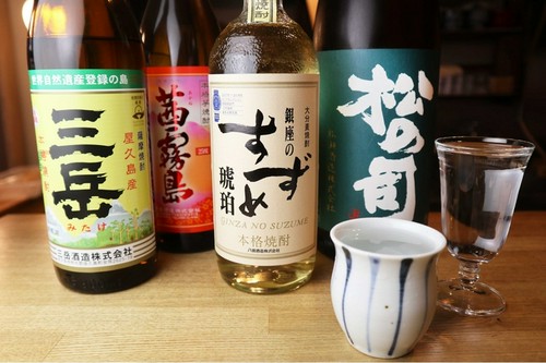 その時々で、和食と相性の良い日本酒・焼酎がラインナップ