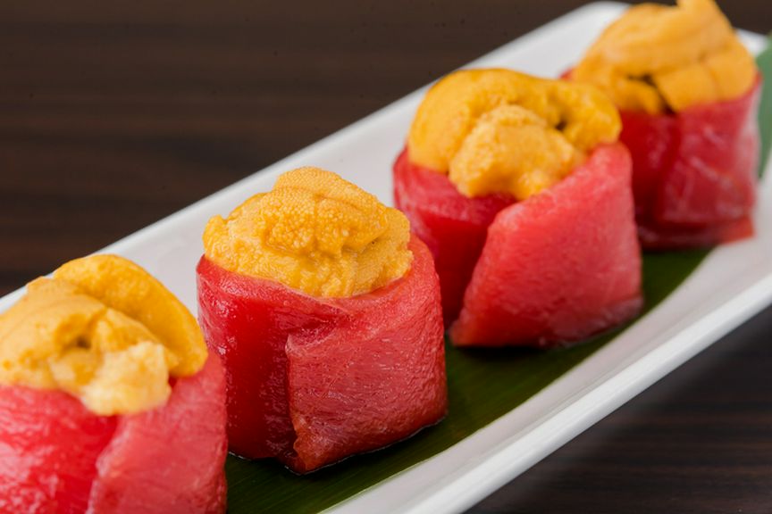 《1日限定5食!》名物『雲丹のマグロ巻き(4貫)』