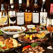 こだわりの食材やお酒を豊富に取り揃えております。なんでもご相談ください。