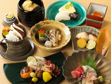 【季節限定・鱧しゃぶ会席】先寸、お造り、鱧しゃぶ鍋、お蕎麦など