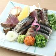 藁炙り刺し3種