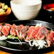 長萩和牛（赤）中　肉本来の旨みがたっぷり
