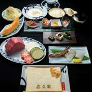 佐賀 伊万里牛A5ランク100g (ロース又はヒレ)と海鮮など9品をお楽しみ頂けるコースです。
佐賀の伊万里牛、九州ならではの新鮮な山の幸、海の幸など極上の素材をシンプルに味わって頂けるようお焼き致します。