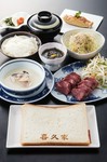 コース内容（全7品）
■ 前菜
■ 喜久家風きざみサラダ
■ 季節のスープ
■ 特選伊万里牛(100g)
■ 焼き野菜
■ ごはん・赤出し・香の物
■ デザート