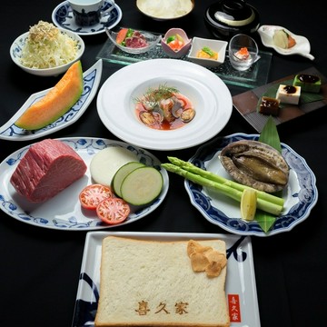 【オススメ季節のコース】A5ランク伊万里牛や焼アワビ等豪華9品