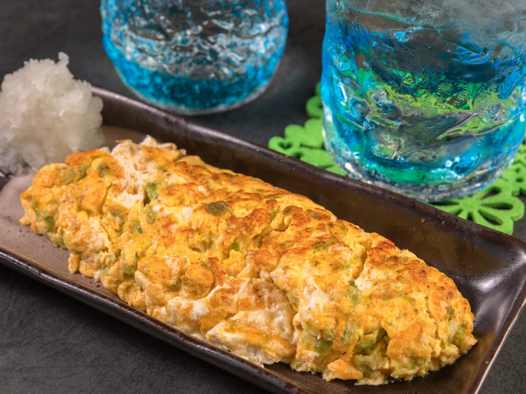 ゲストの目の前で調理する、パフォーマンスもうれしいひと品『だし巻き卵』