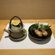 松茸の土瓶蒸し（秋　冬限定）