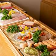 天然本鮪、旬の天然魚、対馬産穴子、地ダコなど最高の食材が集う