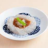 平目の酒盗和え