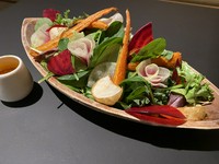 千葉県印西市の有機農家「柴海農園」さんのこだわりお野菜を愉しみましょう。
自家製ドレッシングでどうぞ！