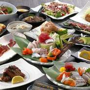 当日のコースのご予約はお電話でお問い合わせください。
飲み放題は９０分でラストオーダー・２時間制となります。