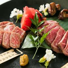 肉本位の旨みをじっくり味わう『熟成肉イチボ&月替りのオーナー厳選牛』